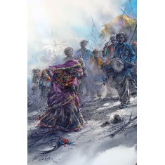 Ali Abbas, 15 x 22 inch, Watercolor on Paper, Figurative Painting, AC-AAB-326 Ali Abbas, 15 x 22 inch, Watercolor on Paper, Figurative Painting, AC-AAB-326